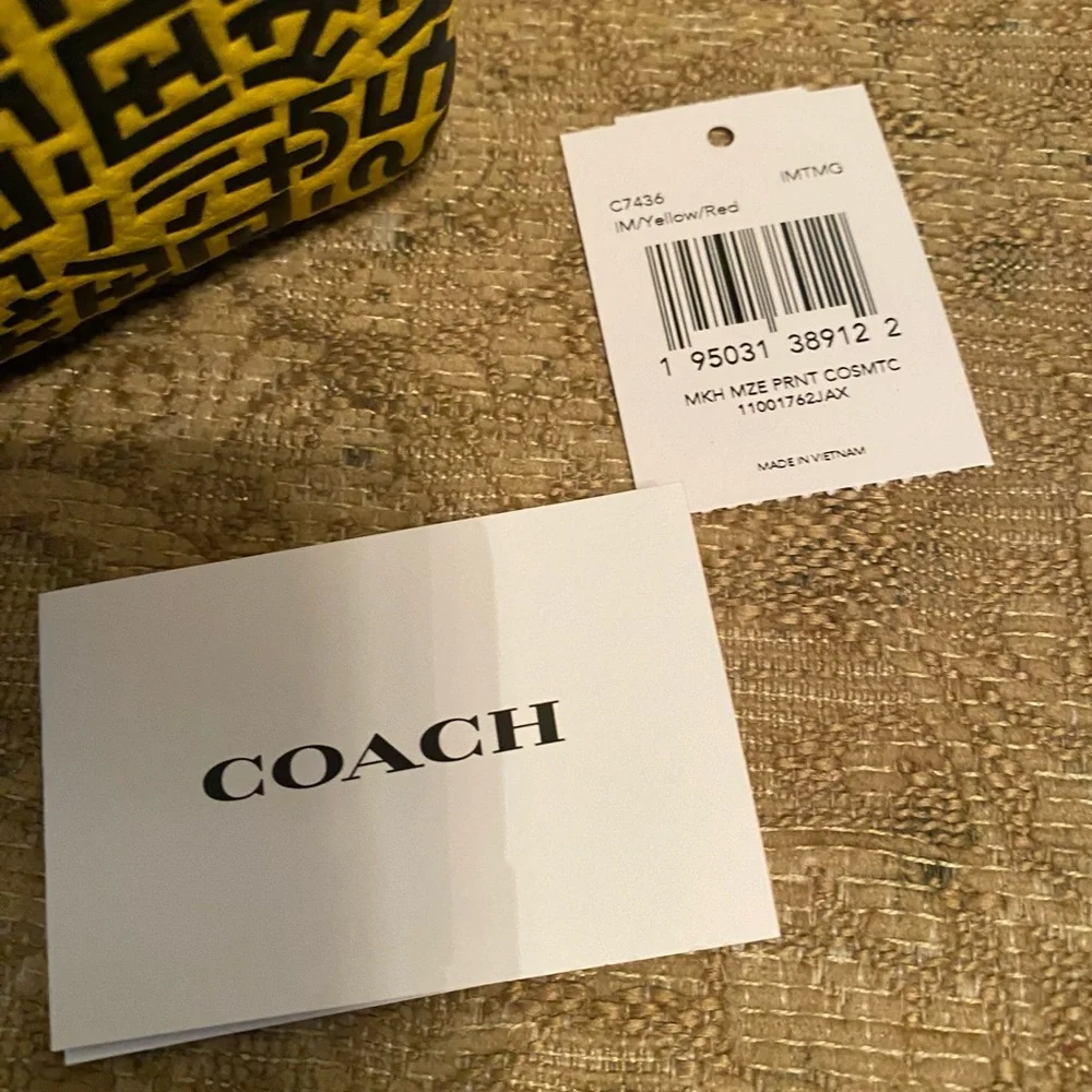 Disney Coach Keith Haring Cosmetic Bag NEW - Picture 2 of 6
